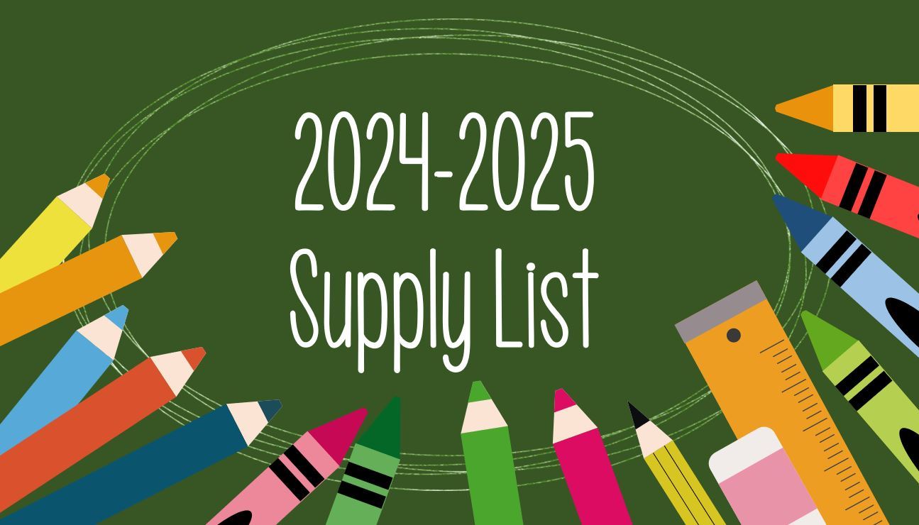  2024-2025 Supply List